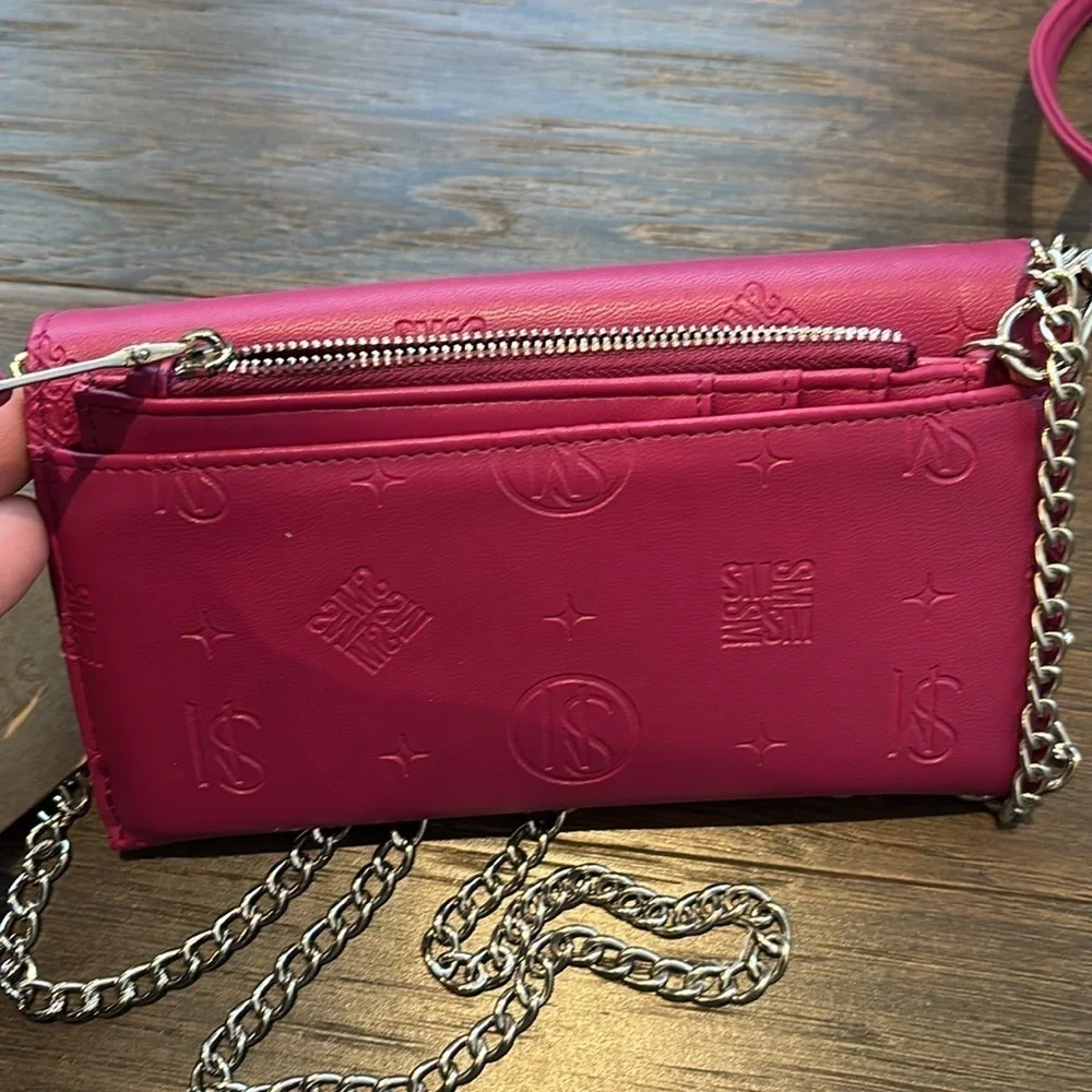 Steve Madden Crossbody/wristlet wallet,snap top,12 card/ID/bill/change removable